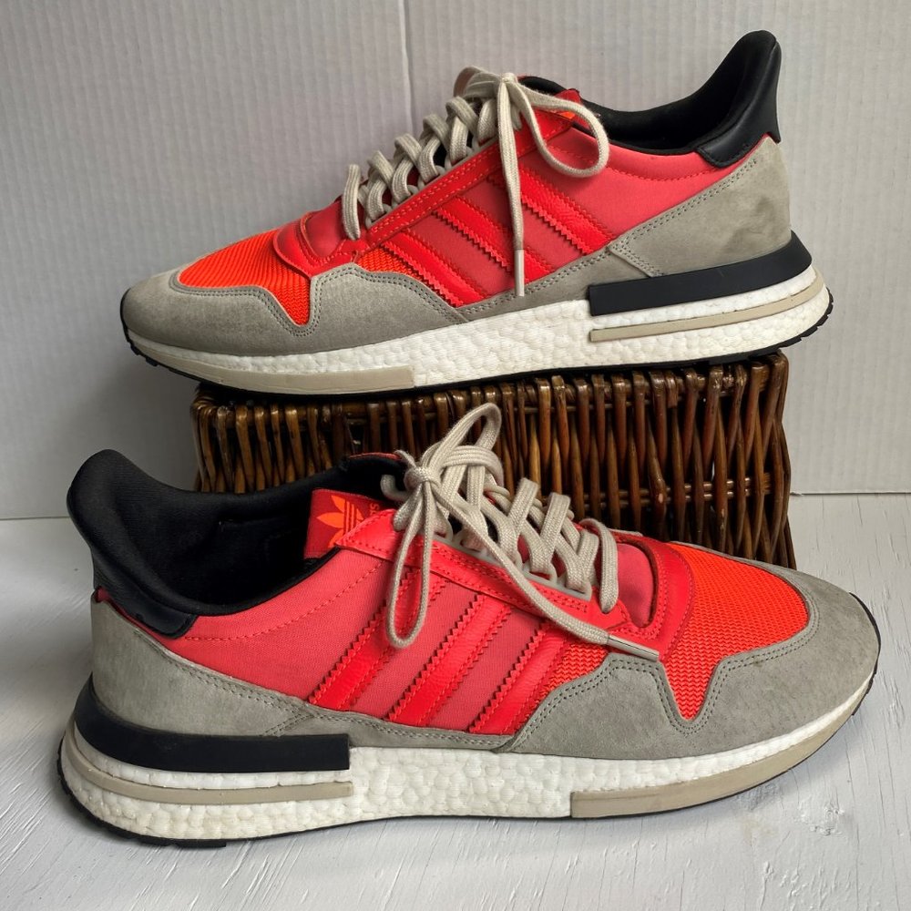 Adidas ZX 500 RM Solar Red Mens Athletic Lifestyle Shoes Size 14 DB2739